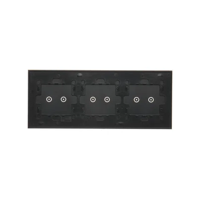 SIMON 54 TOUCH Dalle tactile 3 modules 2 touchpads horizontaux + 2 touchpads horizontaux + 2 touchpads horizontaux lave solidifiée