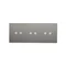 SIMON 54 TOUCH Dalle tactile 3 modules 2 touchpads horizontaux + 2 touchpads horizontaux + 2 touchpads horizontaux silver fog