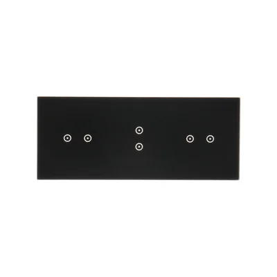 SIMON 54 TOUCH Dalle tactile 3 modules 2 touchpads horizontaux + 2 touchpads verticaux + 2 touchpads horizontaux lave solidifiée