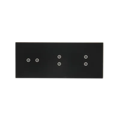 SIMON 54 TOUCH Dalle tactile 3 modules 2 touchpads horizontaux + 2 touchpads verticaux + 2 touchpads verticaux lave solidifiée