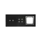 SIMON 54 TOUCH Dalle tactile 3 modules 2 touchpads horizontaux + 4 touchpads + 1 trou pour accessoires lunar lava
