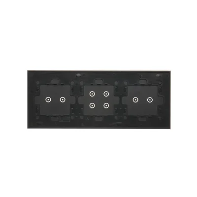 SIMON 54 TOUCH Dalle tactile 3 modules 2 touchpads horizontaux + 4 touchpads + 2 touchpads horizontaux lave solidifiée