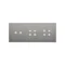 SIMON 54 TOUCH Dalle tactile 3 modules 2 touchpads horizontaux + 4 touchpads + 4 touchpads silver fog
