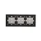 SIMON 54 TOUCH Dalle tactile 3 modules 2 touchpads verticaux + 2 touchpads horizontaux + 2 touchpads verticaux silver fog