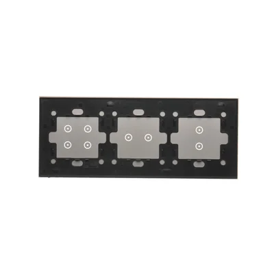 SIMON 54 TOUCH Dalle tactile 3 modules 2 touchpads verticaux + 2 touchpads horizontaux + 4 touchpads silver mist