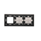 SIMON 54 TOUCH Dalle tactile 3 modules 4 champs tactiles + 4 champs tactiles + 1 trou pour accessoires storm cloud