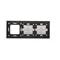 SIMON 54 TOUCH Dalle tactile 3 modules 4 champs tactiles + 4 champs tactiles + 1 trou pour accessoires storm cloud