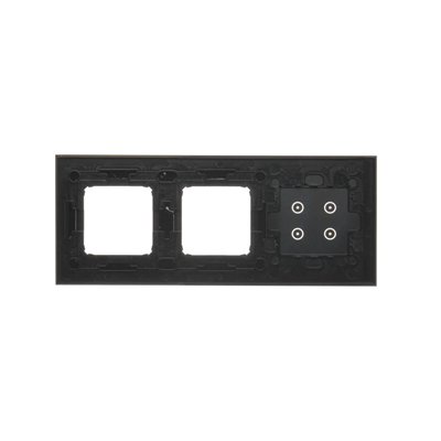 SIMON 54 TOUCH Dalle tactile 3 modules 4 pavés tactiles + 2 trous pour accessoires lave solidifiée