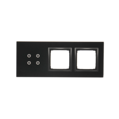 SIMON 54 TOUCH Dalle tactile 3 modules 4 pavés tactiles + 2 trous pour accessoires lave solidifiée