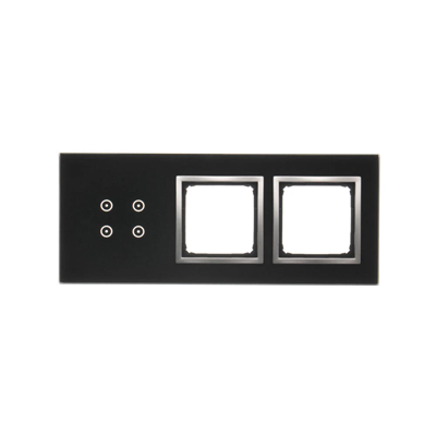 SIMON 54 TOUCH Dalle tactile 3 modules 4 pavés tactiles + 2 trous pour accessoires lunar lava