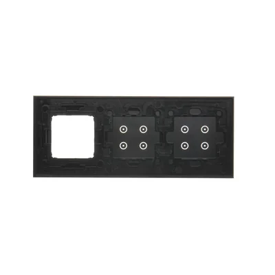 SIMON 54 TOUCH Dalle tactile 3 modules 4 tablettes tactiles + 4 tablettes tactiles + 1 trou pour accessoires lunar lava