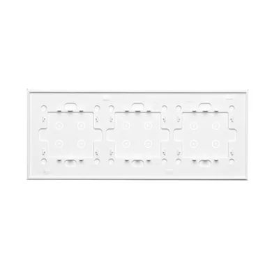 SIMON 54 TOUCH Dalle tactile 3 modules 4 touchpads + 4 touchpads + 4 touchpads blanc perle