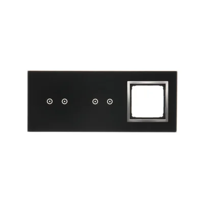SIMON 54 TOUCH Dotykový panel 3 moduly 2 horizontální dotyková pole + 2 horizontální dotyková pole + 1 otvor pro příslušenství lunární láva