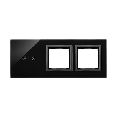 SIMON 54 TOUCH Dotykový panel 3 moduly 2 horizontální dotyková pole + 2 otvory pro příslušenství ztuhlá láva