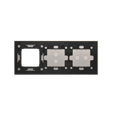 SIMON 54 TOUCH Dotykový panel 3 moduly 2 horizontální dotyková pole + 2 vertikální dotyková pole + 1 otvor pro příslušenství stříbrná mlha