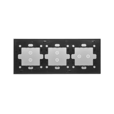 SIMON 54 TOUCH Dotykový panel 3 moduly 2 horizontální dotyková pole + 2 vertikální dotyková pole + 2 vertikální dotyková pole stříbrná mlha