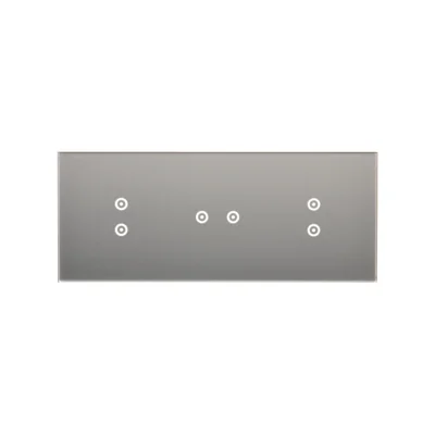SIMON 54 TOUCH Dotykový panel 3 moduly 2 vertikální dotyková pole + 2 horizontální dotyková pole + 2 vertikální dotyková pole stříbrná mlha