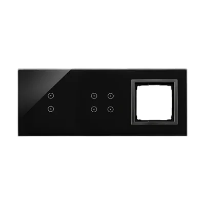 SIMON 54 TOUCH Dotykový panel 3 moduly 2 vertikální dotyková pole + 4 dotyková pole + 1 otvor pro příslušenství ztuhlá láva