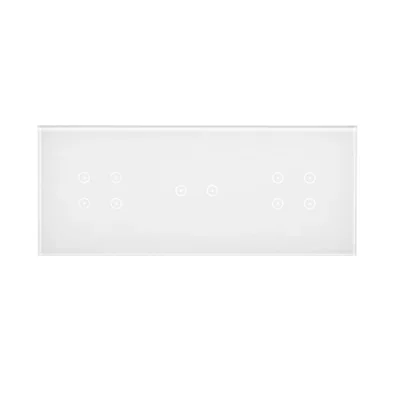 SIMON 54 TOUCH Dotykový panel 3 moduly 4 dotyková pole + 2 horizontální dotyková pole + 4 perleťově bílá dotyková pole