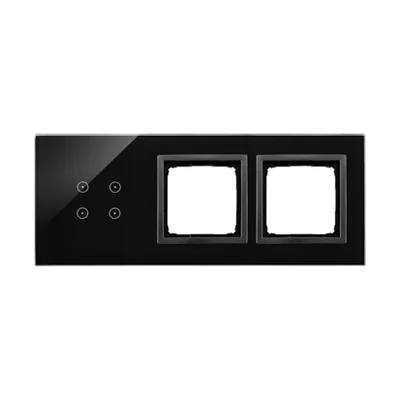 SIMON 54 TOUCH Dotykový panel 3 moduly 4 dotyková pole + 2 otvory pro příslušenství ztuhlá láva