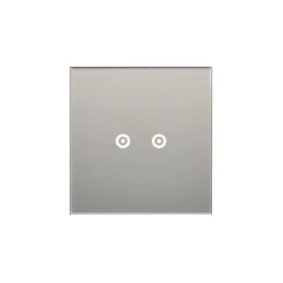 SIMON 54 TOUCH Panel dotykowy 1 moduł 2 pola dotykowe poziome srebrna mgła