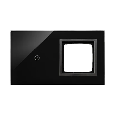SIMON 54 TOUCH Panel dotykowy 2 moduły 1 pole dotykowe + 1 otwór na osprzęt zastygła lawa