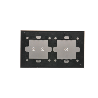 SIMON 54 TOUCH Panel dotykowy 2 moduły 1 pole dotykowe + 2 pola dotykowe poziome srebrna mgła