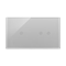 SIMON 54 TOUCH Panel dotykowy 2 moduły 1 pole dotykowe + 2 pola dotykowe poziome srebrna mgła