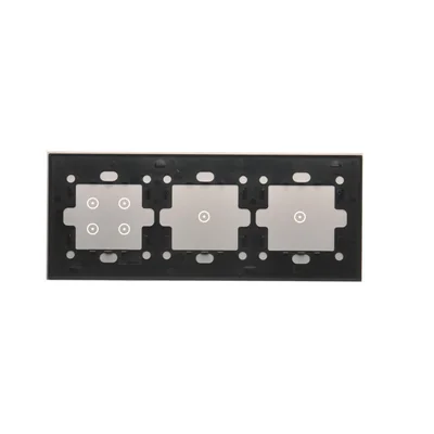 SIMON 54 TOUCH Panel dotykowy 3 moduły 1 pole dotykowe + 1 pole dotykowe + 4 pola dotykowe srebrna mgła