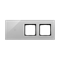 SIMON 54 TOUCH Panel dotykowy 3 moduły 1 pole dotykowe + 2 otwory na osprzęty srebrna mgła