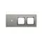 SIMON 54 TOUCH Panel dotykowy 3 moduły 1 pole dotykowe + 2 otwory na osprzęty srebrna mgła