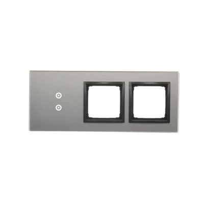 SIMON 54 TOUCH Panel dotykowy 3 moduły 2 pola dotykowe pionowe + 2 otwory na osprzęty burzowa chmura