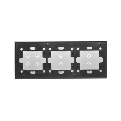 SIMON 54 TOUCH Panel dotykowy 3 moduły 2 pola dotykowe pionowe + 2 pola dotykowe pionowe + 4 pola dotykowe srebrna mgła