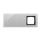 SIMON 54 TOUCH Panel dotykowy 3 moduły 2 pola dotykowe poziome + 2 pola dotykowe pionowe + 1 otwór na osprzęt burzowa chmura