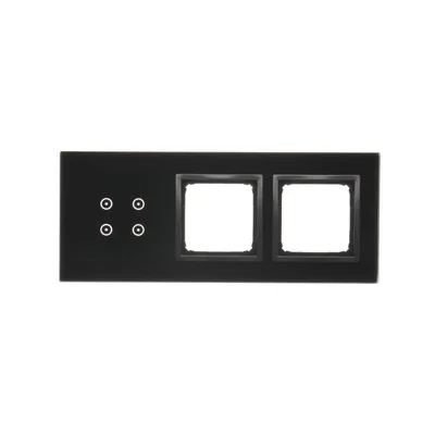 SIMON 54 TOUCH Panel dotykowy 3 moduły 4 pola dotykowe + 2 otwory na osprzęty zastygła lawa