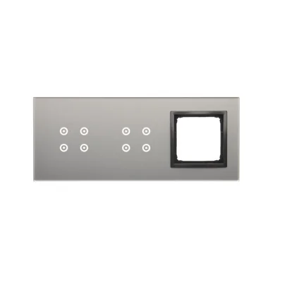 SIMON 54 TOUCH Panel dotykowy 3 moduły 4 pola dotykowe + 4 pola dotykowe + 1 otwór na osprzęt burzowa chmura