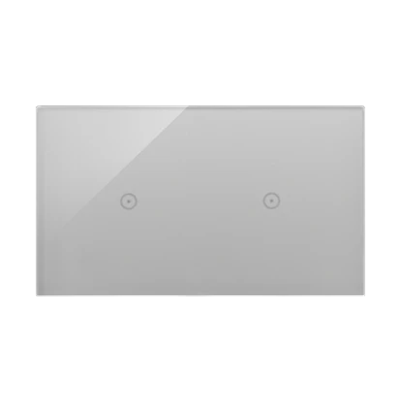 SIMON 54 TOUCH Panel táctil 2 módulos 1 campo táctil + 1 campo táctil plata niebla