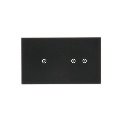 SIMON 54 TOUCH Panel táctil 2 módulos 1 campo táctil + 2 campos táctiles horizontales lava solidificada