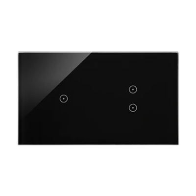 SIMON 54 TOUCH Panel táctil 2 módulos 1 campo táctil + 2 campos táctiles verticales lava solidificada
