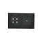 SIMON 54 TOUCH Panel táctil 2 módulos 1 campo táctil + 4 campos táctiles lava solidificada