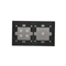 SIMON 54 TOUCH Panel táctil 2 módulos 1 campo táctil + 4 campos táctiles plata niebla