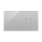 SIMON 54 TOUCH Panel táctil 2 módulos 1 campo táctil + 4 campos táctiles plata niebla