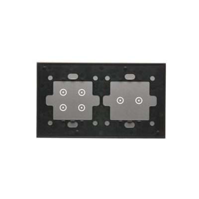 SIMON 54 TOUCH Panel táctil 2 módulos 2 campos táctiles horizontales + 4 campos táctiles plata niebla