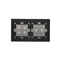 SIMON 54 TOUCH Panel táctil 2 módulos 2 campos táctiles horizontales + 4 campos táctiles plata niebla