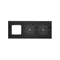 SIMON 54 TOUCH Panel táctil 3 módulos 1 campo táctil + 1 campo táctil + 1 hueco para accesorios lava solidificada