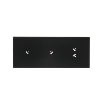 SIMON 54 TOUCH Panel táctil 3 módulos 1 campo táctil + 1 campo táctil + 2 campos táctiles verticales lava solidificada