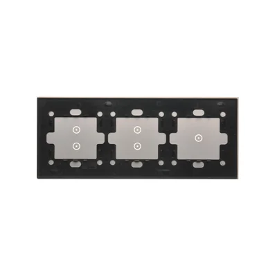 SIMON 54 TOUCH Panel táctil 3 módulos 1 campo táctil + 2 campos táctiles verticales + 2 campos táctiles verticales plata niebla