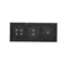 SIMON 54 TOUCH Panel táctil 3 módulos 1 campo táctil + 2 campos táctiles verticales + 4 campos táctiles lava solidificada