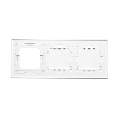 SIMON 54 TOUCH Panel táctil 3 módulos 1 campo táctil + 4 campos táctiles + 1 agujero para accesorios blanco perla