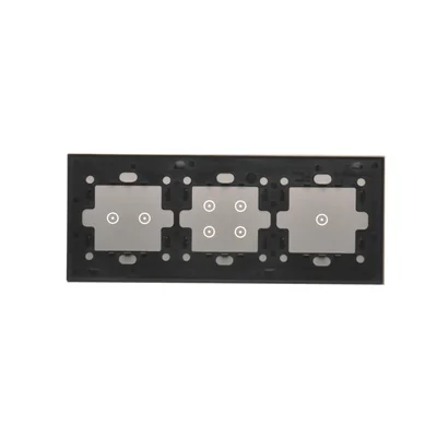 SIMON 54 TOUCH Panel táctil 3 módulos 1 campo táctil + 4 campos táctiles + 2 campos táctiles horizontales plata niebla